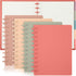 Glenmal 4 Sets Customizable Bound Notebook, 8.5 x 11 Inches, Includes Discs, 5 Tab Note Dividers, College Ruled,