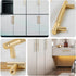 2 Pcs Cabinet Handles: Gold Drawer Pulls for Kitchen Cupboards and Chest of Drawers