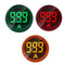 3pcs Digital Display AC Current Indicator, 22mm Round Head LED Current Tester 0~100A Ammeter Monitor in Green, Red,