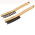 MAXMAN Heavy Duty Wire Brush, Carbon Steel and Stainless Steel for Cleaning Rust, Grill, Paint Removal, 14" Long Beech
