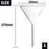 Glass Funnel Set, 4 Pcs Lab Borosilicate Glass Funnels, 100mm, 75mm, 50mm, 40mm Diameter