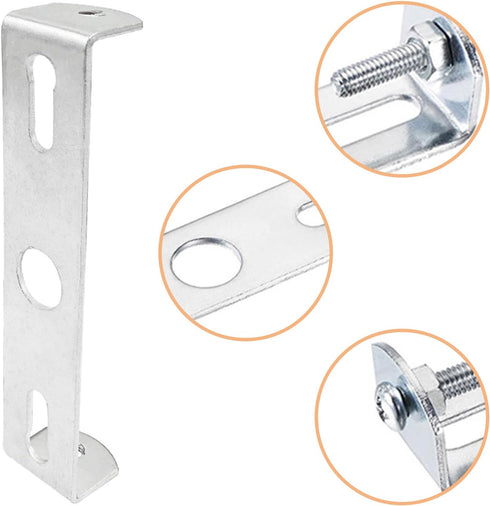 SPNKMJUJ 4 Packs 4.13" Ceiling Light Mounting Bracket Light Fixture Mounting Bracket with Screws for Chandelier
