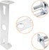 SPNKMJUJ 4 Packs 4.13" Ceiling Light Mounting Bracket Light Fixture Mounting Bracket with Screws for Chandelier