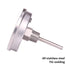 Measureman Fully Stainless Steel Pot, Kettle, Brewing Bimetal Thermometer, 3" Dial, 0-250 deg F, Adjustable