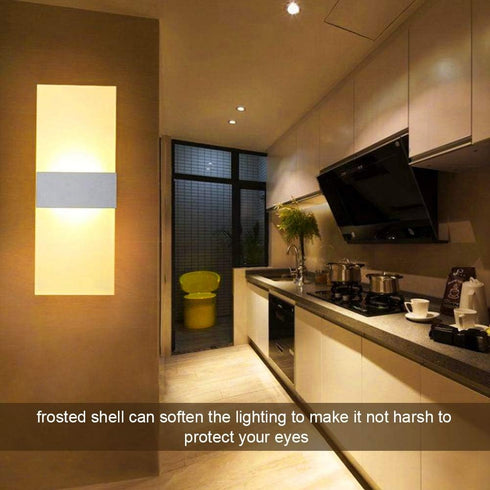 4) Haofy Sconces, LED Wall Lights Wall Mounted Sconce Light Bed Night Decorative Lamp for Hallway Bedroom Bathroom