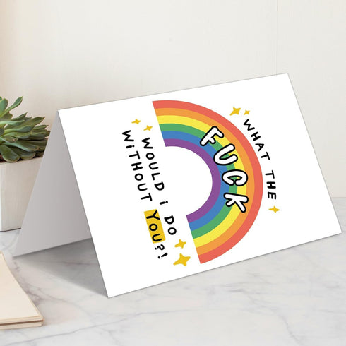 LiuuLi Funny Thank You Card for Best Friend, Friendship Card, Happy Thank You Card for Coworker Appreciation Card