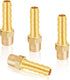 KOOTANS 4pcs Brass Hose Barb Fittings, 5/16" Hose Barb to 1/8 NPT Male Thread Air Hose Quick Coupler