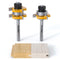 2 PCS Professional Tongue and Groove Router Bit Set, 1/4 Inch Shank