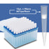 ONiLAB Universal 1000ul Pipettor Tips, Lab Transparent Liquid Tips with Box, Non-pyrogenic, Autoclavable 1 Rack 96 Tips