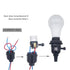 E26 Bulb 4pcs) Lamp Socket: Threaded Lamp Socket Replacement with ON/Off Switch Medium Base Lamp Parts with lamp Shade