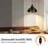 Dimmable Dimmer LG9925343 Lightess Black Pendant Lights with Plug in Cord and ON/Off Switch, Industrial Hanging Kitchen