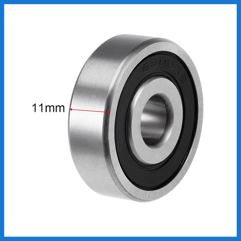 6300-2RS Deep Groove Ball Bearings Z2 10mmX 35mm X 11mm Double Shielded Carbon Steel (4 pcs)