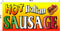 Biggygraphics 2' X 4' VINYL BANNER HORIZONTAL HOT ITALIAN SAUSAGE SANDWICH