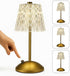 Generic Gold Crystal Table Lamp Touch Control, 3 Color Dimmable, & Rechargeable LED