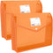 Plastic File Folders Legal Size, Expandable Document Folder with Snap Button Closure, 2 Packs