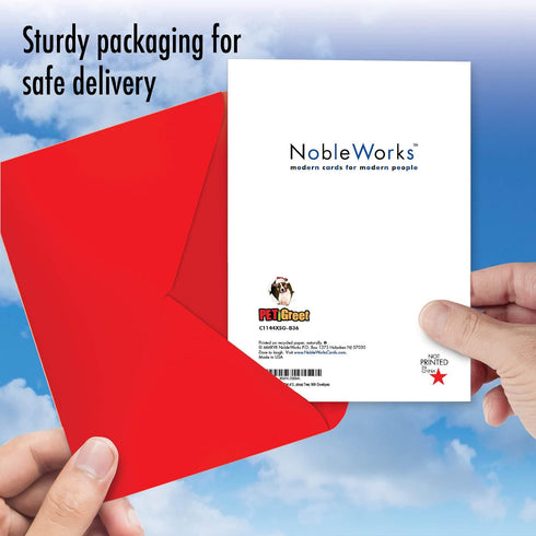 Pack 36 (1 36 C1144XSG-B36 NobleWorks Bulk of Humorous Merry Christmas Greeting Cards w/Envelopes, Boxed Funny Holiday