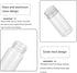 30Pcs 10ml Glass Vials with Aluminium Cap, Small Clear Sample Bottles with Screw Caps