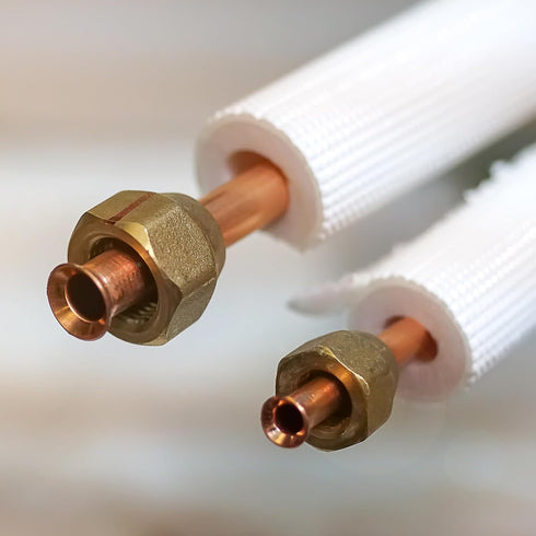 PATIKIL 3/4" Brass Flare Nut, 2 Pcs SAE 45 Degree Copper Flare Tube Fitting for Air Conditioner Water Gas Line