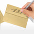 LUXPaper A2 Invitation Envelopes, Peel & Press, 4 3/8" x 5 3/4", Blonde Gold Metallic, 50 Qty