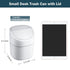 Mini Desk Trash Can with Lid, 180 Pcs Swing-Lid Tiny Countertop Garbage Bin, Small Plastic Waste Basket