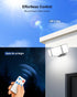 RUNBARRY 188 4200LM 6500K 3 IP65 120V 1 Pack Motion Sensor Outdoor Light, LED Flood Lights Outdoor, Daylight, Modes