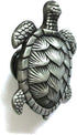 Turtle Drawer Knobs - Nautical Beach Ocean Theme Pulls for Dresser, Cupboard, Wardrobe, Kitchen (Pack of 4, Pewter)