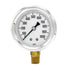 PIC Gauge S201L-254M Pressure Gauge - 0-1000 PSI, 2 1/2" Dial, Bottom Mount, Glycerin Filled, Stainless Steel