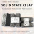 Single Phase Solid State Relay Module SSR-100DD,Control 3-32V DC Load 5-220V DC,SSR Series Solid State Relays