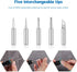 LDK Soldering Iron Kit, Electric Gun Welding Tools with ON/OFF Switch, 30g Solder & 5pcs Tips