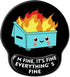Upgrade Mouse Pad with Wrist Rest, Dumpster on Fire Ergonomic Gaming Gel Mouse Pad with Wrist Support, Cute Non-Slip PU