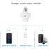 QIACHIP ZigBee Smart Light Socket Adapter E26 E27 Bulb Holder, Remote Control Compatible with Alexa Echo, Requires Hub