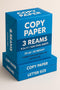 Generic Printer Paper - 8.5 x 11 White Letter Size Copy Paper, 3