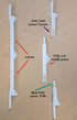 Blind Shade Repair 5pc (3.5" Shutter Joiners. Fit Hunter Douglas Clearview Shutter, Eclipse Shutter Joiner)