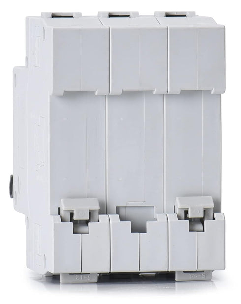 3 Pole DIN Rail Mount Circuit Breaker, 20 Amp 480V AC Miniature Circuit Breaker, Thermal Magnetic Trip