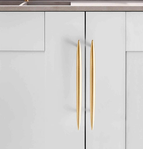 Ryanang 96mm) Gold Brass Drawer Knobs, Door Kitchen Hardware Cupboard,Bedside Cabinet Chest of Drawers Wardrobe Handles