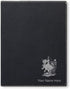 LaserGram Small 7" X 9" Portfolio Notepad, Bullfighter, Personalized Engraving Included (Black with