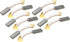 uxcell 10Pcs Carbon Brushes, 20mmx8mmx4mm for Band Sealer Motor, Power Tool Replacement Repair Parts