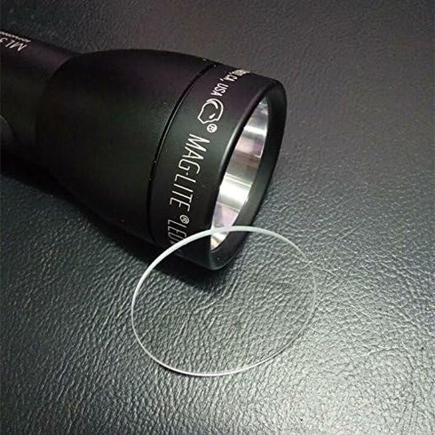 (1lens) Weltool Glass Lens for Maglite C or D Cell Full Size Flashlights Upgrade - Tempered Glass Lens Shatterproof