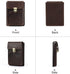 Top Grain Genuine Leather 5 Slot Pen/Pencil Tray Case Organizer, Handmade Vintage Design, Glossy Coffee