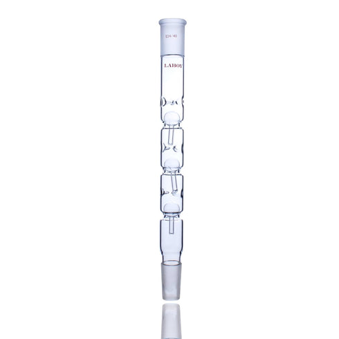 Laboy Glass Snyder Column, 300mm Overall Height, 24/40 Joints, Lab Glassware