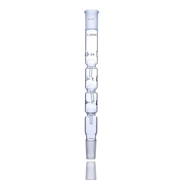 Laboy Glass Snyder Column, 300mm Overall Height, 24/40 Joints, Lab Glassware