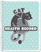 BookFactory Cat Journal/Cats Health Record Book/Vet LogBook, 100 Pages, 8.5" x 11", Wire-O Health Notebook