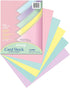 Pacon 101315 65 lb., 100 Sheets/Pack (Pack 2) Array Card Stock, Letter, Assorted Pastel Colors