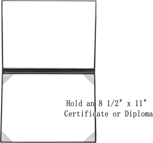 Smooth Diploma Certificate Cover 8 1/2" x 11", Black