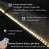 BMTJOVO Waterproof,9.8ft Remote,Timer,8 IP65 Solar LED Strip Lights Outdoor Warm White Solar Powered Strip Lights