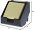 Bostitch Office Sticky Note Holder + Business Card Stand, Includes Pen Holders, Gray