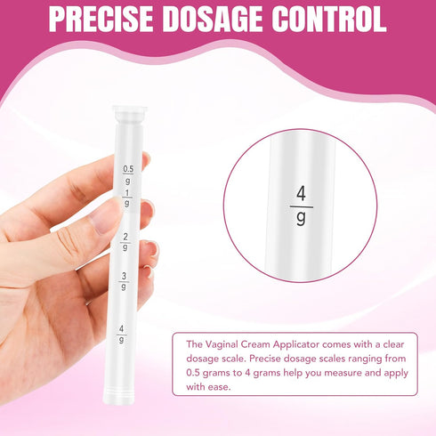 60 PACK Disposable Vaginal Suppository Applicator for Women, Fits Most Lubricants Creams Gels Pills Tablet