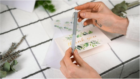 TORJO 100 Set Thank You Cards with Envelopes Includes Pen and Stickers Thank You Notes for Business, Clients, Weddings