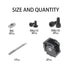 2 Sets 4040 Series Aluminum Extrusion Profile, Zinc Alloy Black Flexible Pivot Joint Connector for 3D Printer