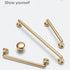 Aoleegatt Decor(5231-128) Minimalist Gold Long Furniture Handles Wardrobe Kitchen Cupboard Cloakroom Bedside Cabinet